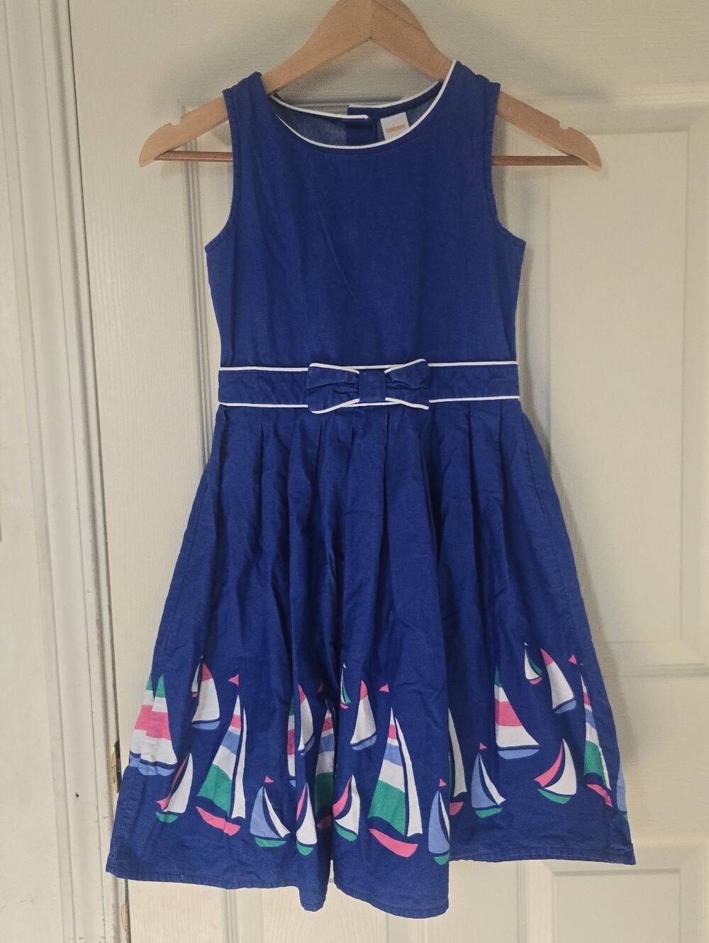 Gymboree Navy Blue Dress with Sailboat Print